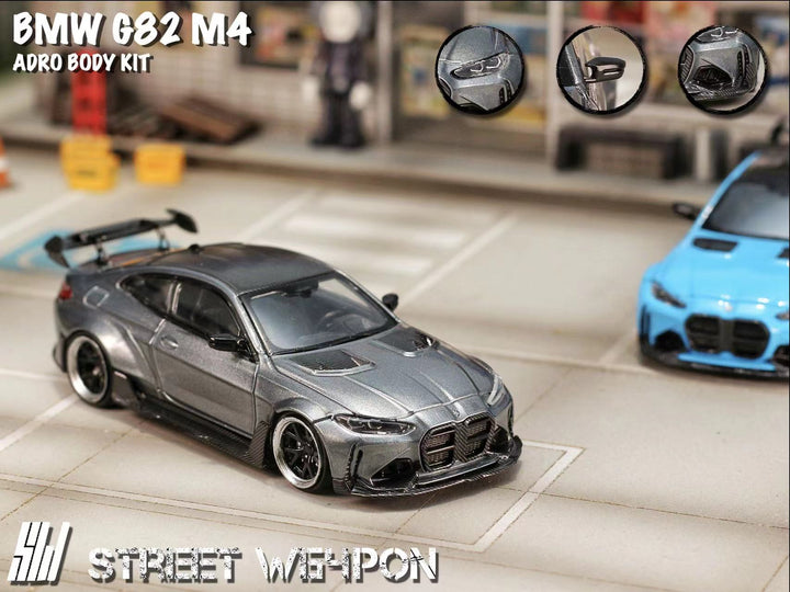 [Preorder] Street Weapon 1:64 BMW G82 M4 ADRO BODY KIT Widebody (2 Colours)