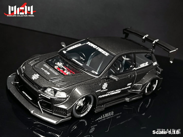 [Preorder] MCM 1:18 Honda Kevamannz 1996 EG6 Hatchback Wide  Body (5 Colours)