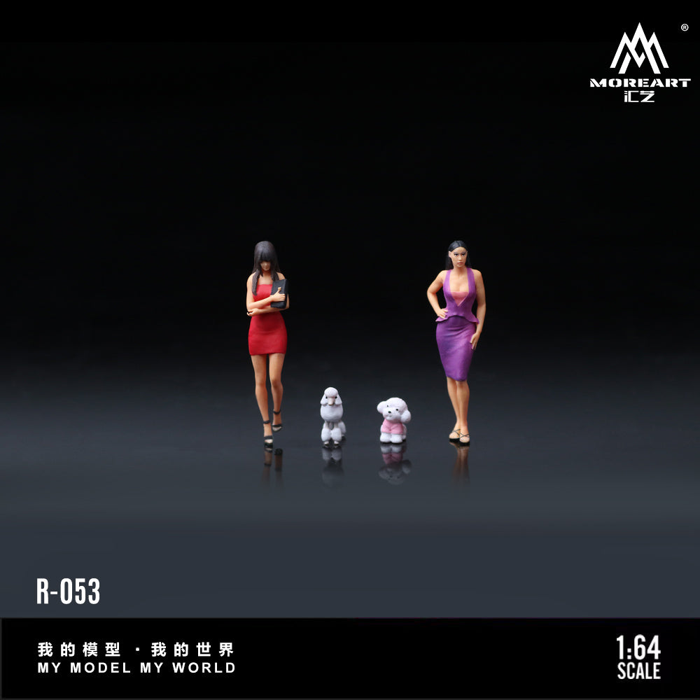 [Preorder] MoreArt 1:64 DOG WALKING GIRL DOLL A SET MO223053