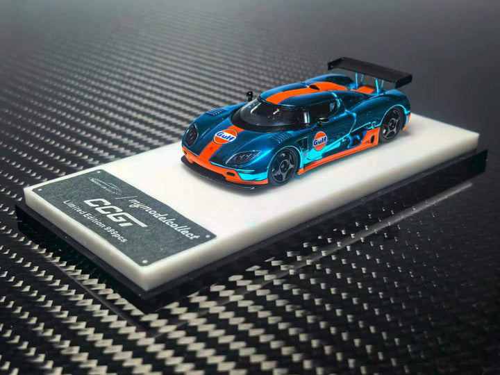 [Preorder] Model Collect 1:64 Koenigsegg ccgt Chrome Gulf Blue/Orange Edition MC640027D