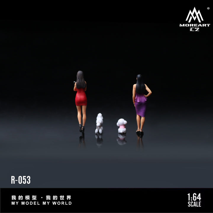 [Preorder] MoreArt 1:64 DOG WALKING GIRL DOLL A SET MO223053