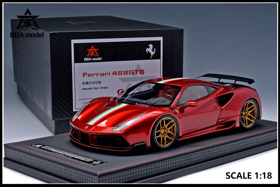 [Preorder] BBA model 1:18 Ferrari 488GTB Novitec (5 Colours)