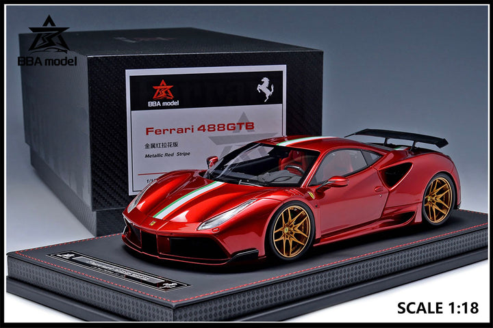 [Preorder] BBA model 1:18 Ferrari 488GTB Novitec (5 Colours)