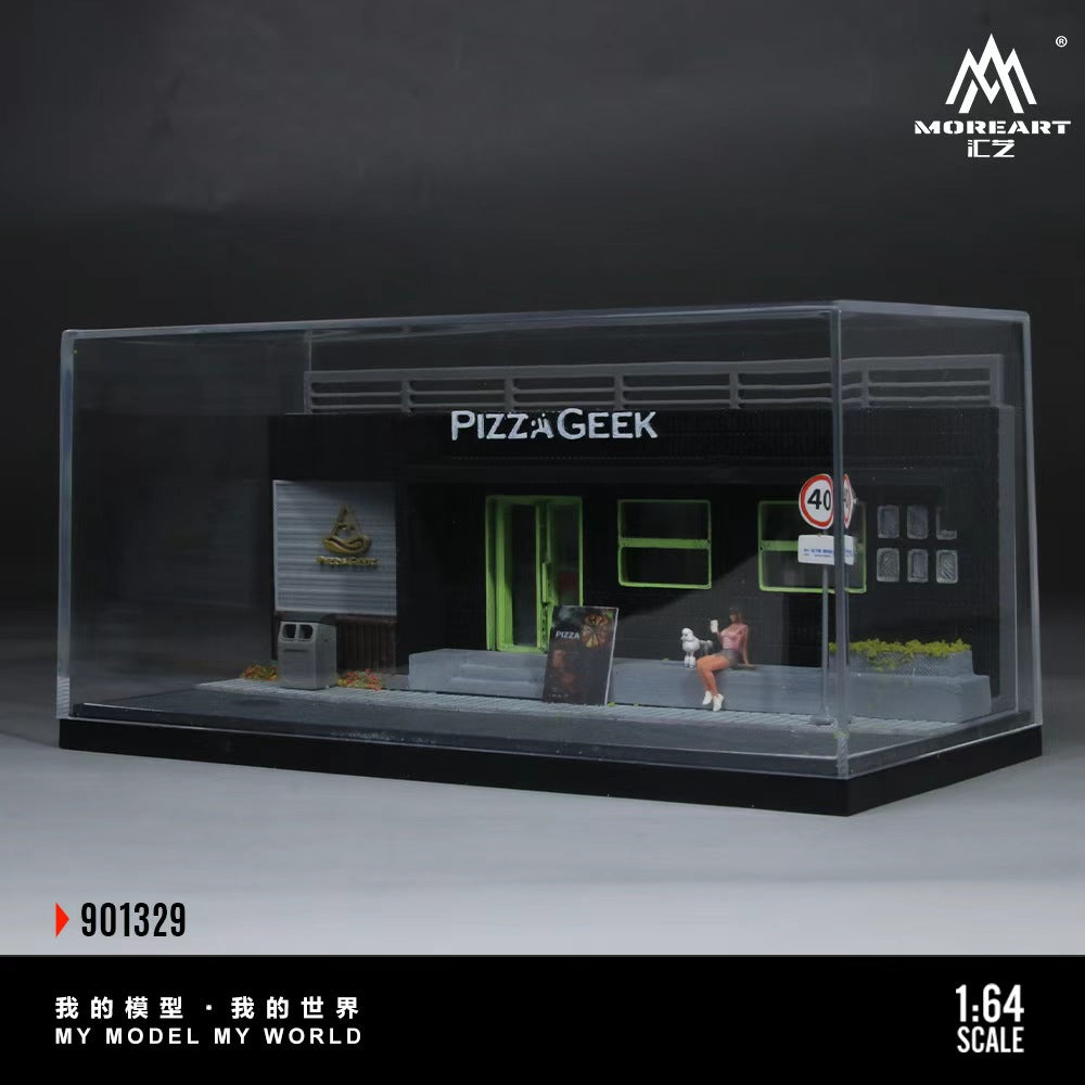 [Preorder] MoreArt 1:64 PIZZA SHOP SCENE MODEL MO901329