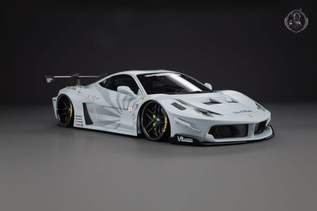 [Preorder] ARES Model 1:18 LB-SILHOUETTE WORKS Ferrari 458 GT - Grey AM24F008