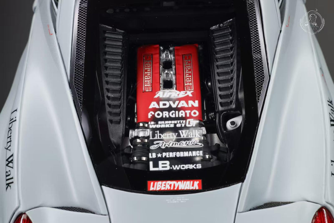 [Preorder] ARES Model 1:18 LB-SILHOUETTE WORKS Ferrari 458 GT - Grey AM24F008