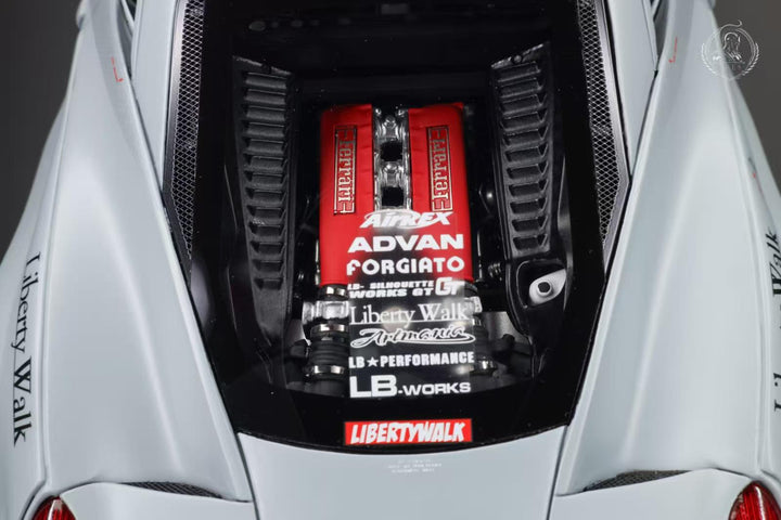 [Preorder] ARES Model 1:18 LB-SILHOUETTE WORKS Ferrari 458 GT - Grey AM24F008