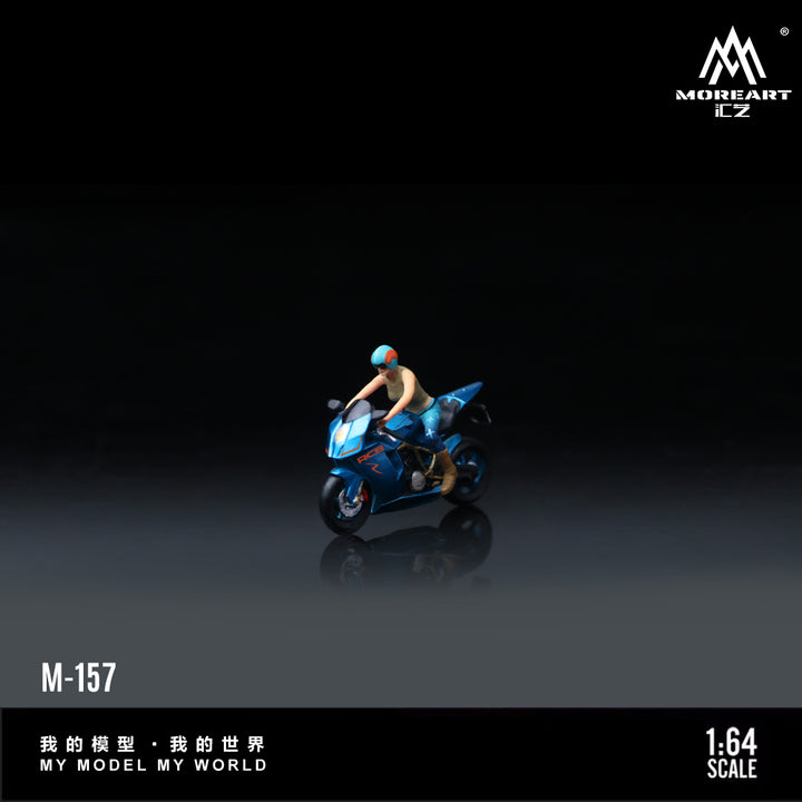 [Preorder] MoreArt 1:64 KTM1190 BRIGHT BLUE GIRL MOTORCYCLE DOLL