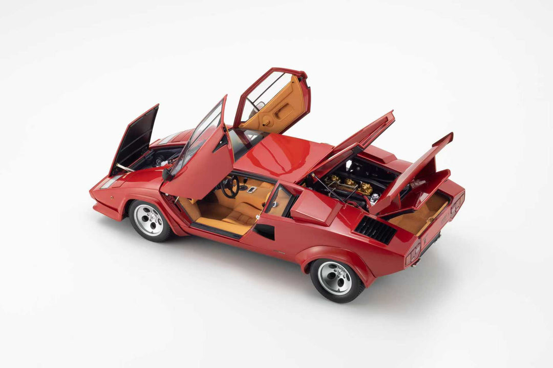 [Preorder] Kyosho 1:12 Lamborghini Countach LP 500 S Red/Brown interior 08612RT