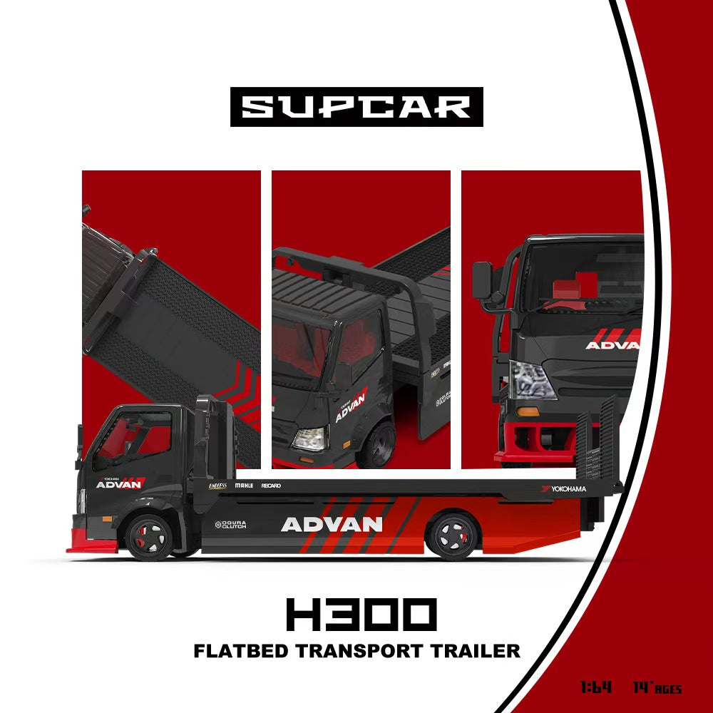 [Preorder] SUPCAR 1:64 ADVAN H300 Red &amp; Black Livery SC647241