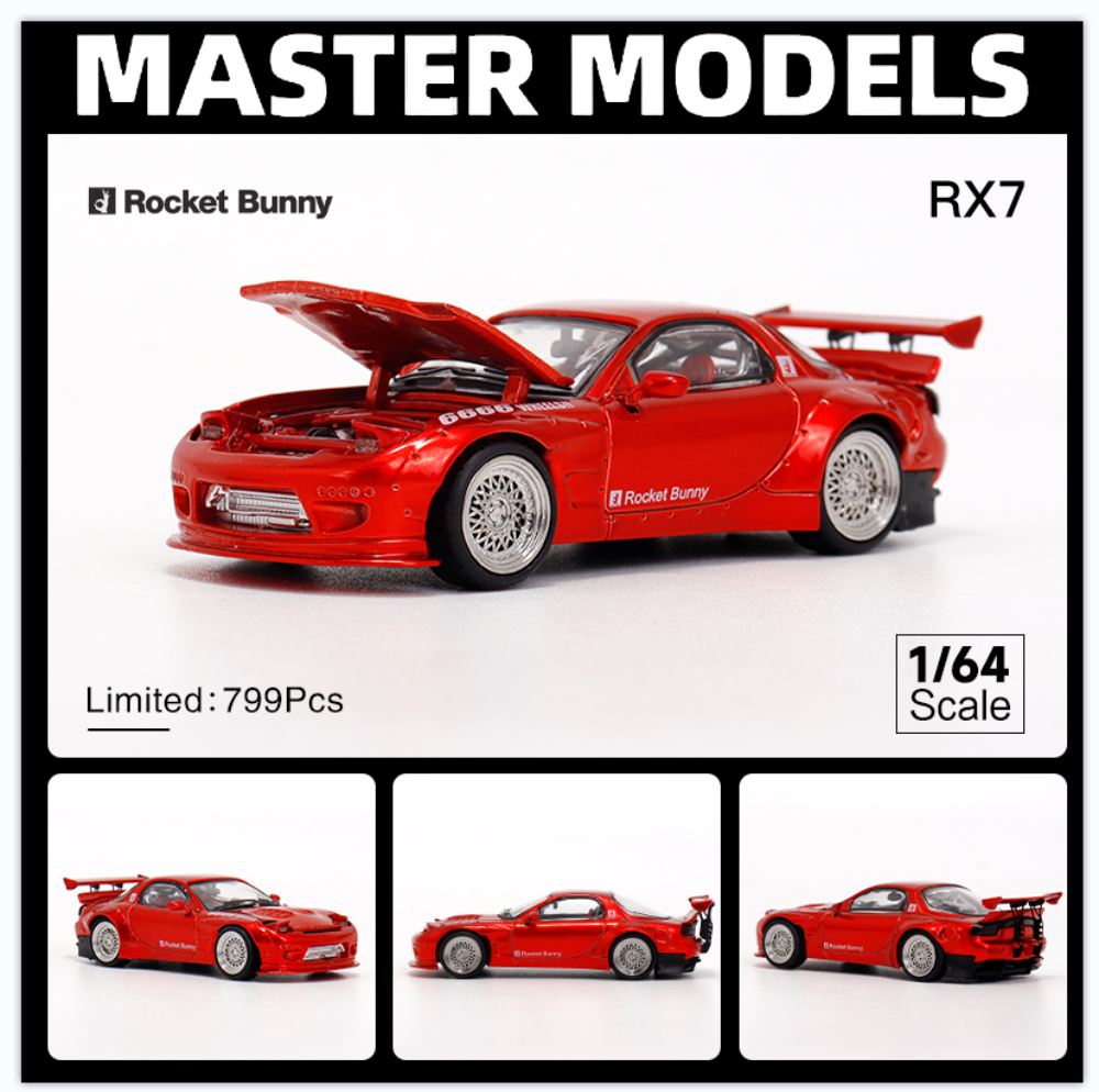 [Preorder] Master Model 1:64 Mazda RX7 Pocket Bunny (4 Colours)