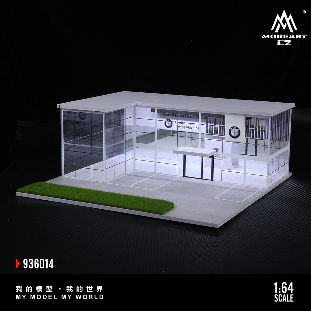 [Preorder] MoreArt 1:64 TWO-LAYER ASSEMBLY SHOWROOM BMW SHOP MO936014
