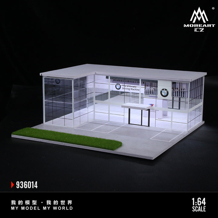 [Preorder] MoreArt 1:64 TWO-LAYER ASSEMBLY SHOWROOM BMW SHOP MO936014