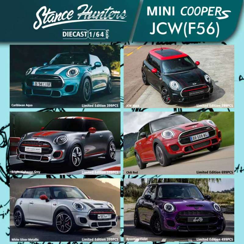 [Preorder] Stance Hunters 1:64 Mini Cooper JCW (F56) (6 Colours ...