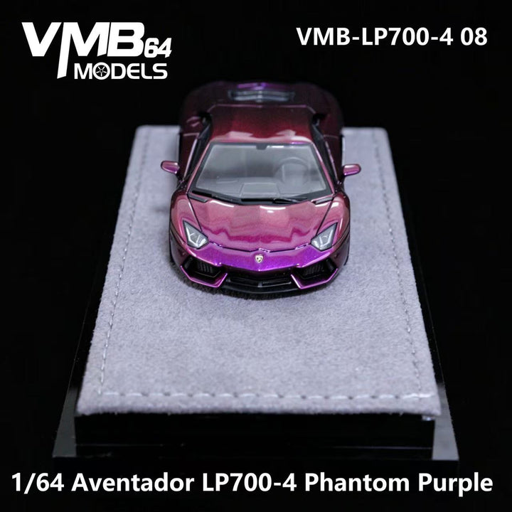 [Preorder] VMB 1:64 Lamborghini Aventador LP700-4 Iridescent Purple VMB-LP700-4 08 Foshan Exhibition limited