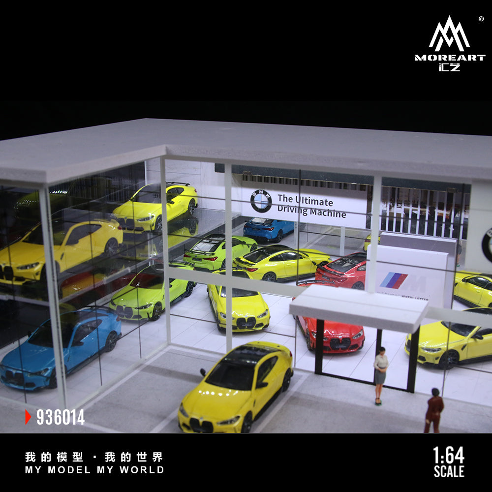 [Preorder] MoreArt 1:64 TWO-LAYER ASSEMBLY SHOWROOM BMW SHOP MO936014