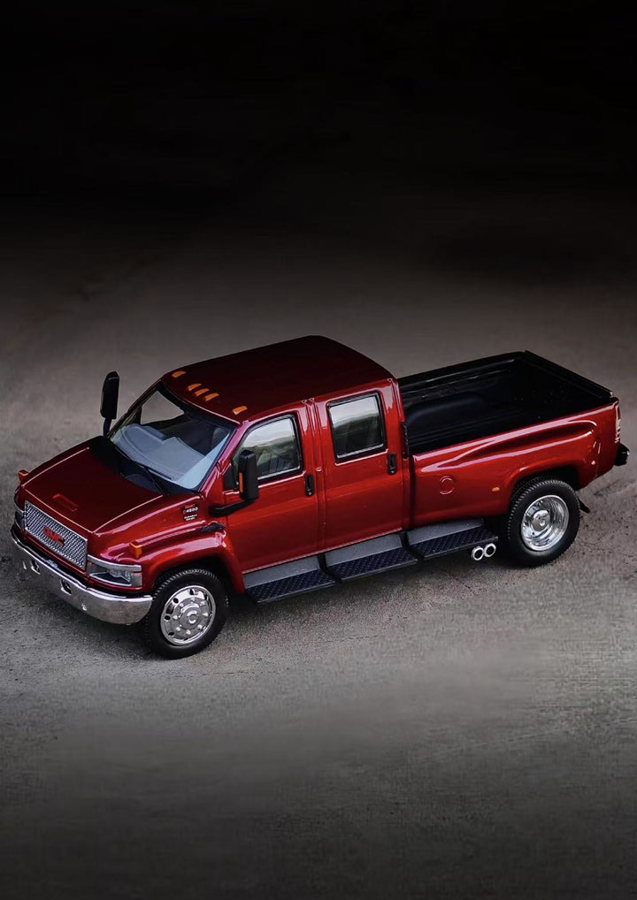 [Preorder] MK Miniatures X GOC 1:64 GMC TOP PICK UP TRUCK and Chevrolet KODIAK Metallic Red (2 Versions)