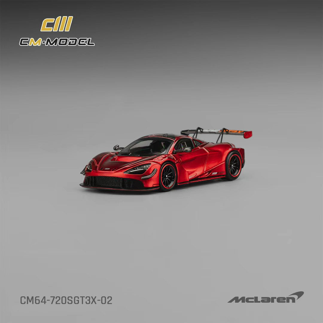 [Preorder] CM Model 1:64 Mclaren 720SGT3X Metallic red CM64-720SGT3X-02