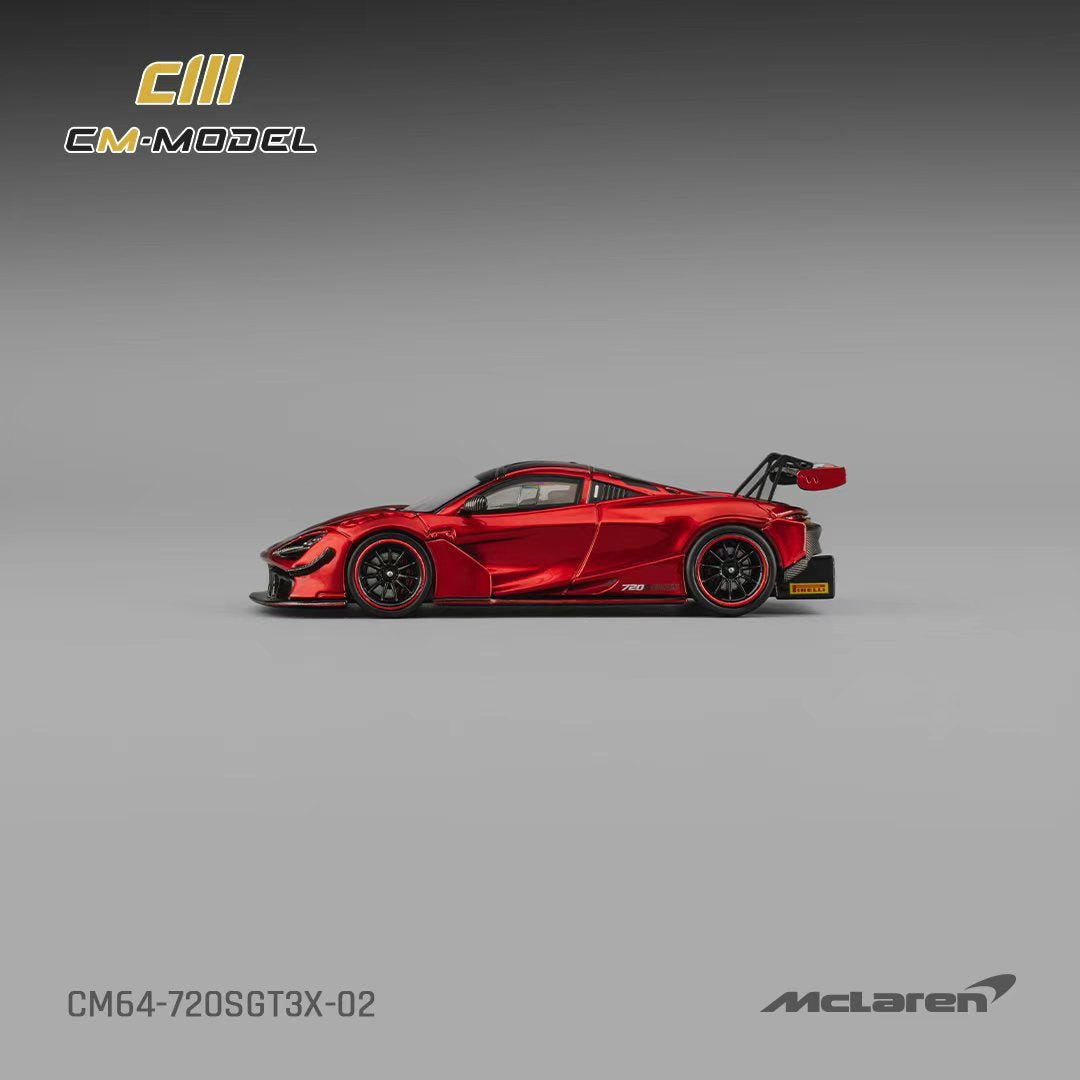 [Preorder] CM Model 1:64 Mclaren 720SGT3X Metallic red CM64-720SGT3X-02