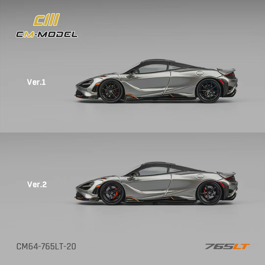 [Preorder] CM Model 1:64 Mclaren 765LT Silver Gray CM64-765LT-20