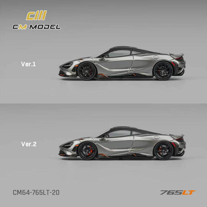 [Preorder] CM Model 1:64 Mclaren 765LT Silver Gray CM64-765LT-20