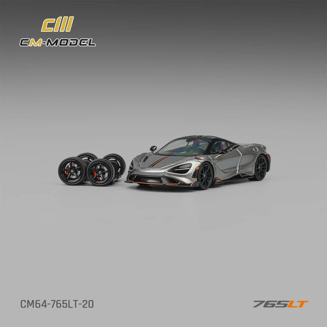 [Preorder] CM Model 1:64 Mclaren 765LT Silver Gray CM64-765LT-20