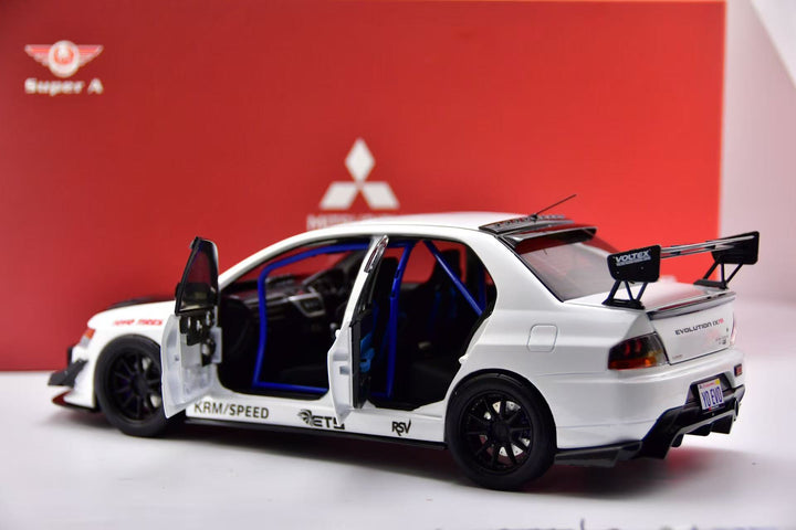 [Preorder] SUPER A 1:18 Mitsubishi EVO9 MR White FQ-360