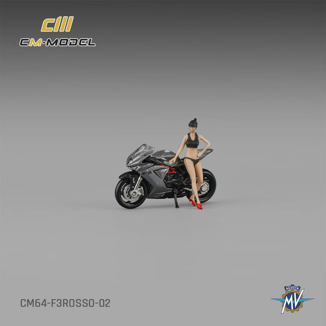 [Preorder] CM Model 1:64 MV Agusta F3rosso Metallic gray CM64-F3Rosso-02
