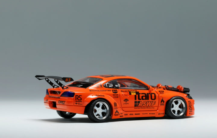 [Preorder] YS Model 1:64 modified Nissan S15 orange 4.0 V8 engine