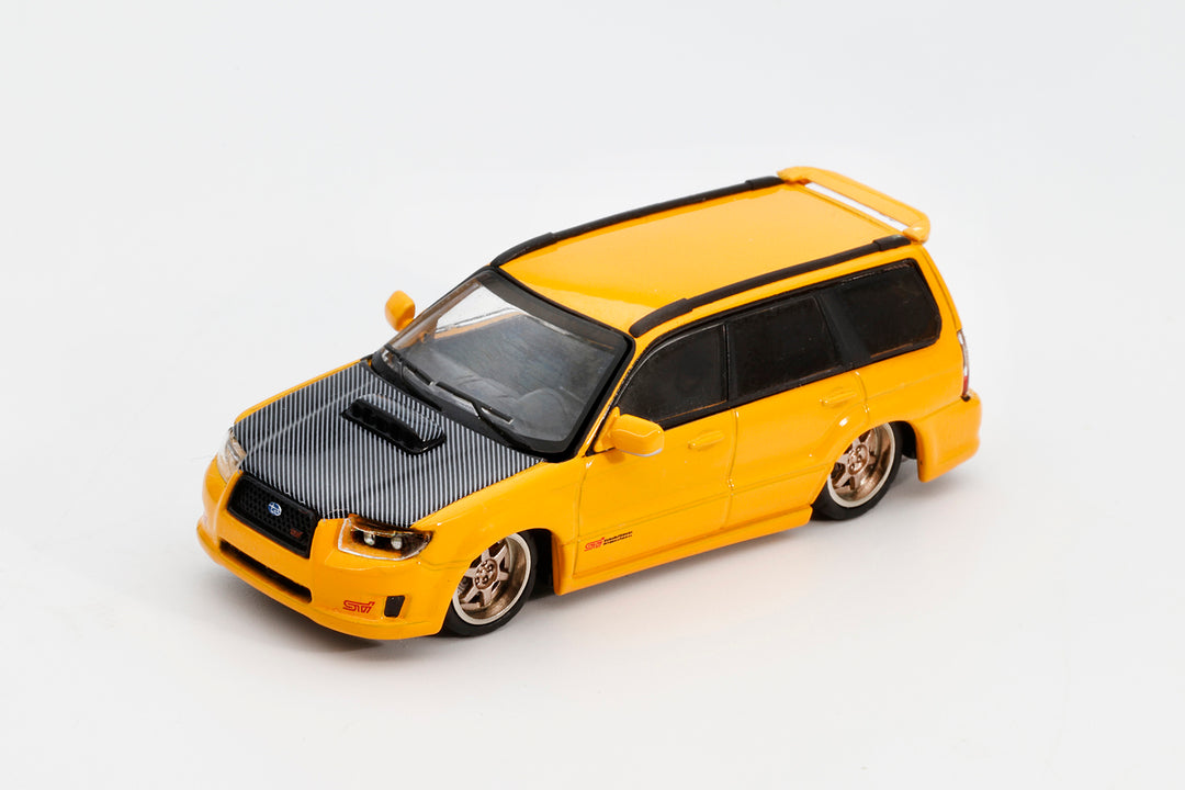 [Preorder] SHOOM64 1:64 Subaru Forester STi (SG) 2005 Yellow SHOOM-093-010