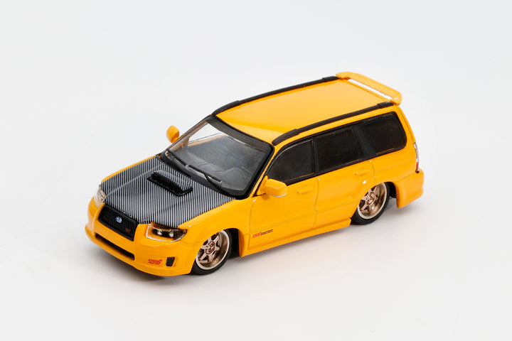 [Preorder] SHOOM64 1:64 Subaru Forester STi (SG) 2005 Yellow SHOOM-093-010