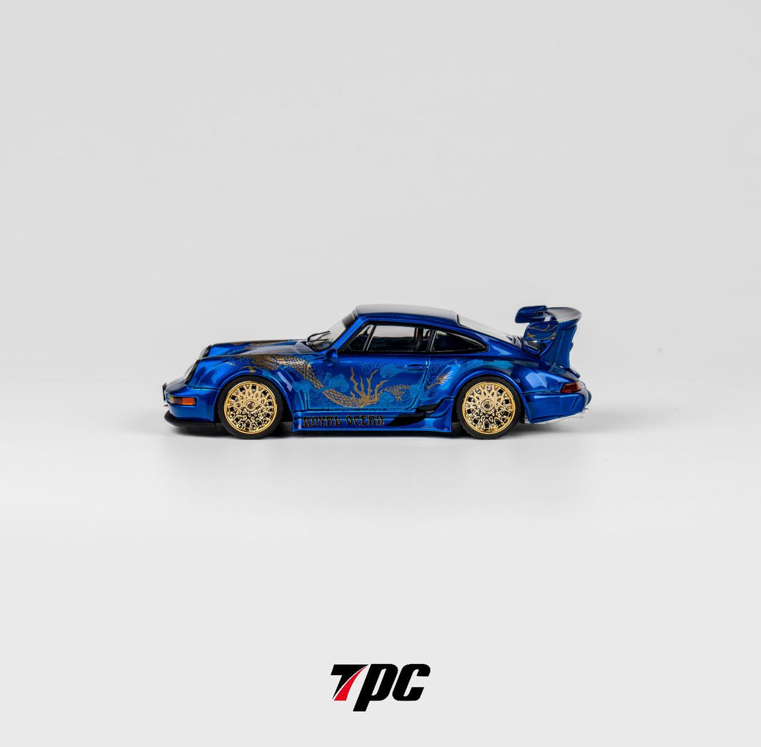 [Preorder] TPC 1:64 Porsche RWB964 Chrome Blue/ Transparent Blue (2 Colours)