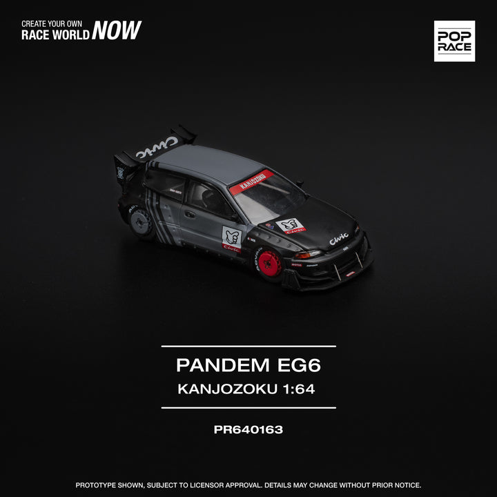 [Preorder] POPRACE 1:64 Honda PANDEM CIVIC EG6 "KANJOZOKU" PR640163