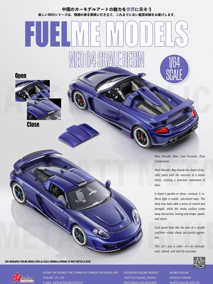 FuelMe 1:64 Gemballa Mirage GT (11 Colours)