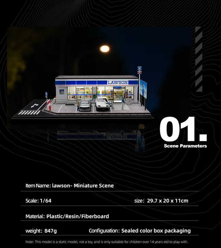 [Preorder] SHOU CANG JIA 1:64 Lawson Convenience Store (Large) SCENE SCJ-82045-A