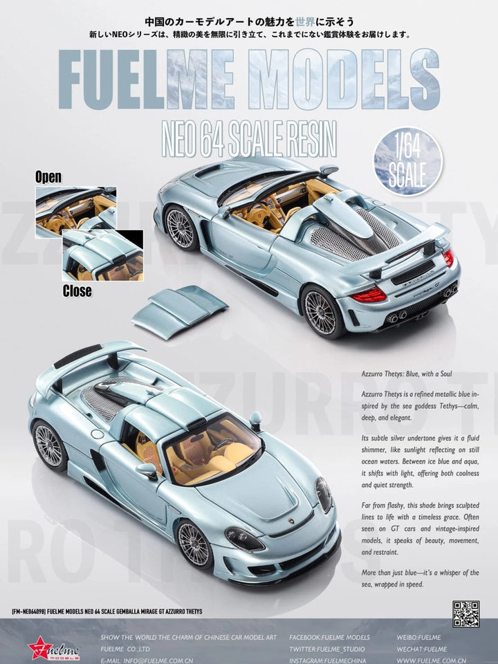 FuelMe 1:64 Gemballa Mirage GT (11 Colours)