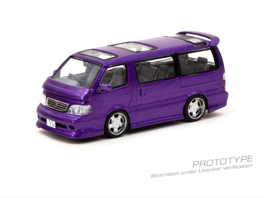 [Preorder] Tarmac Works 1:64 Toyota Hiace Wagon Custom Purple