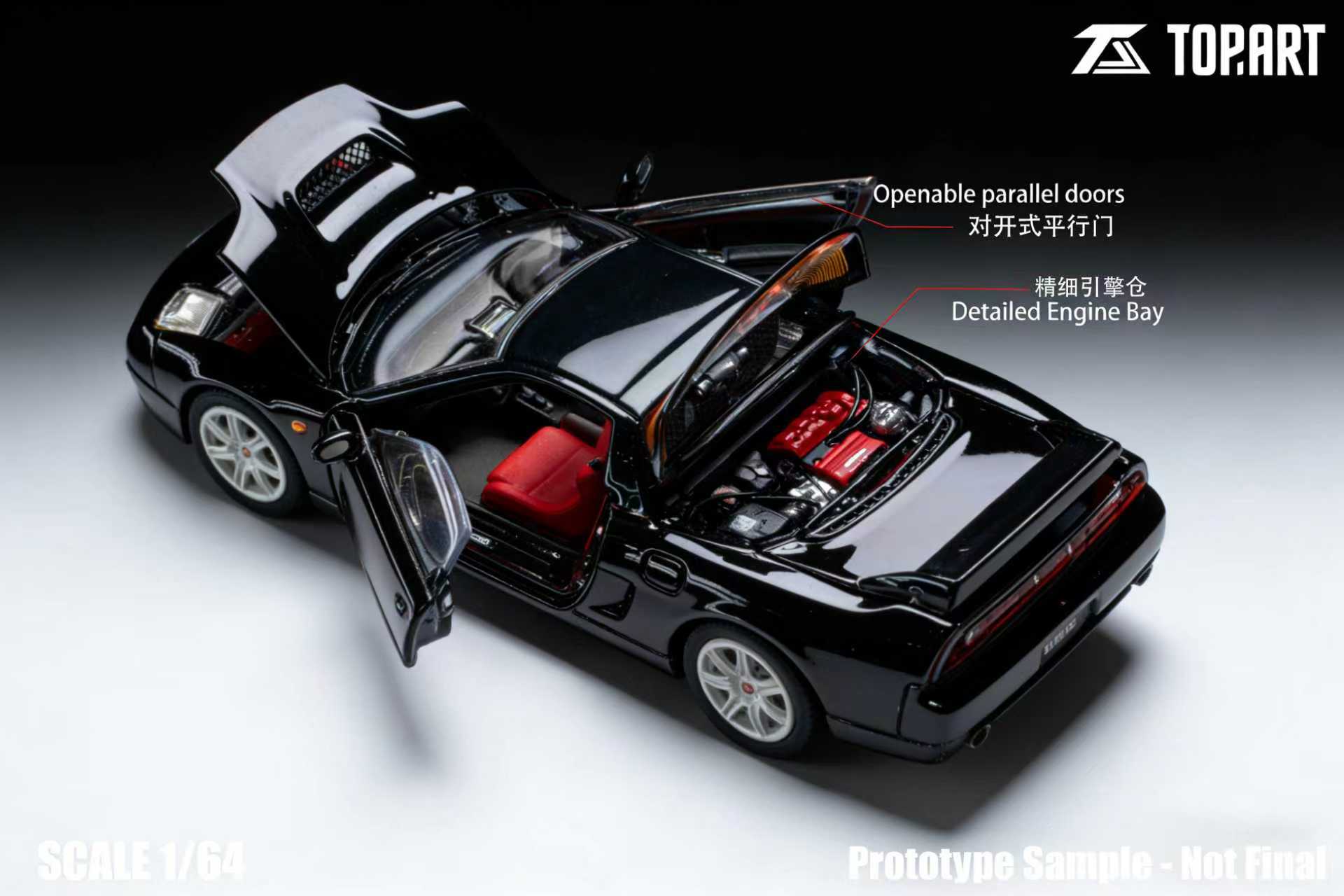 Preorder] TOPART 1:64 Honda NSX-R（NA2) 2002-05 Metallic Black