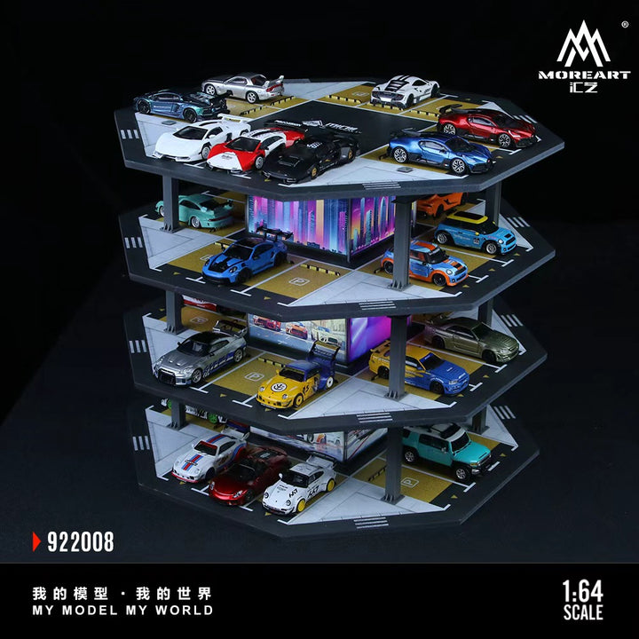 [Preorder] MoreArt 1:64 OCTAGONAL TOWER PARKING LOT 02 MODEL MO922008