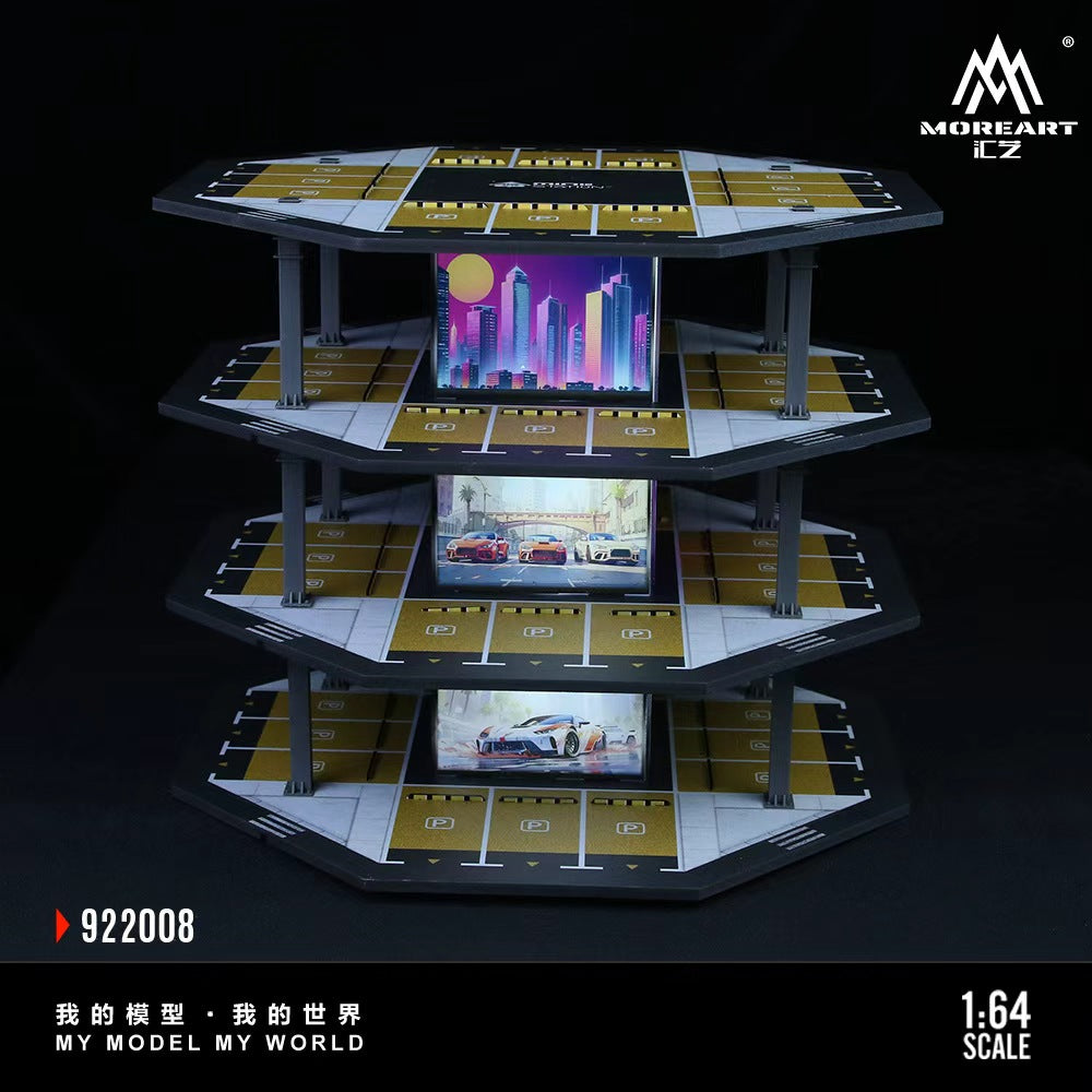 [Preorder] MoreArt 1:64 OCTAGONAL TOWER PARKING LOT 02 MODEL MO922008