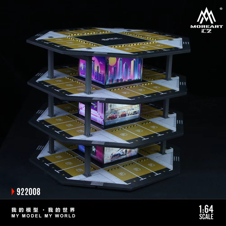 [Preorder] MoreArt 1:64 OCTAGONAL TOWER PARKING LOT 02 MODEL MO922008