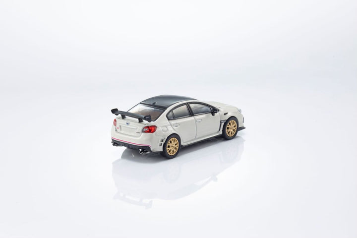 Kyosho 1:64 SUBARU WRX STI  MINI CAR & BOOK - White