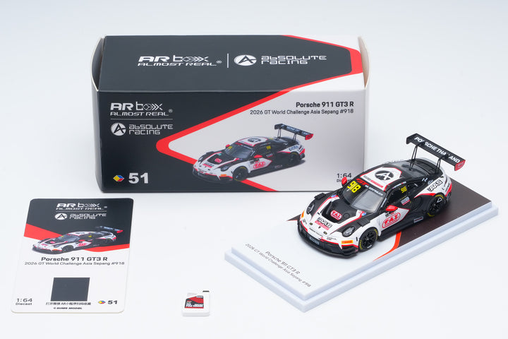 [Preorder] AR Box 1:64 Porsche 911 GT3 R - 2026 GT World Challenge Asia Sepang 