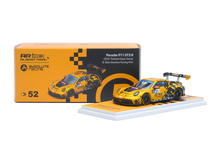 [Preorder] AR Box 1:64 Porsche 911 GT3 R 2025 Thailand Super Series B-Quik Absolute Racing 