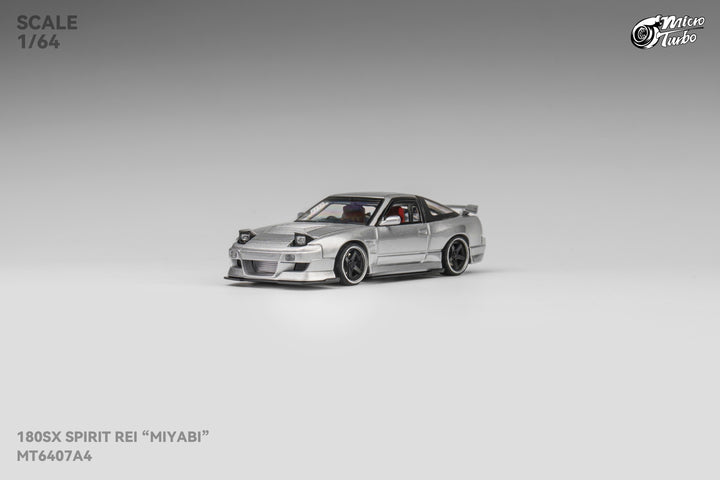 [Preorder] Microturbo 1:64 Custom 180sx Metallic Silver MT6407A4