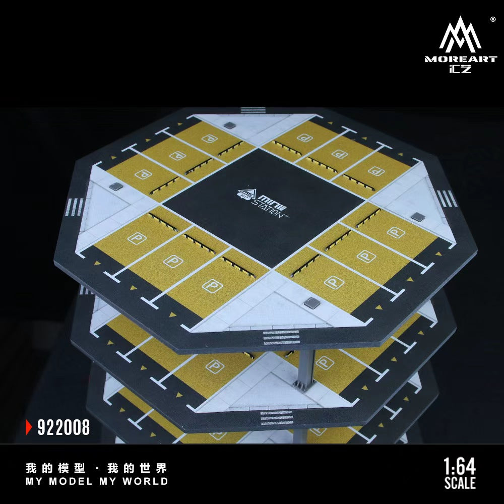 [Preorder] MoreArt 1:64 OCTAGONAL TOWER PARKING LOT 02 MODEL MO922008
