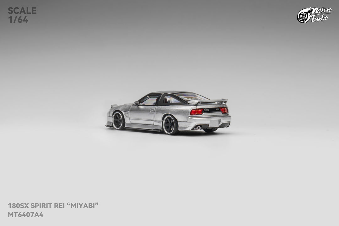 Microturbo 1:64 Custom 180sx Metallic Silver MT6407A4 – Horizon Diecast