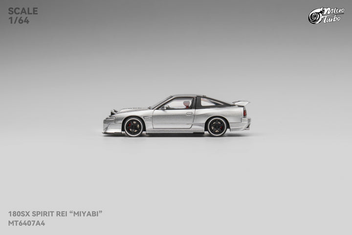 [Preorder] Microturbo 1:64 Custom 180sx Metallic Silver MT6407A4