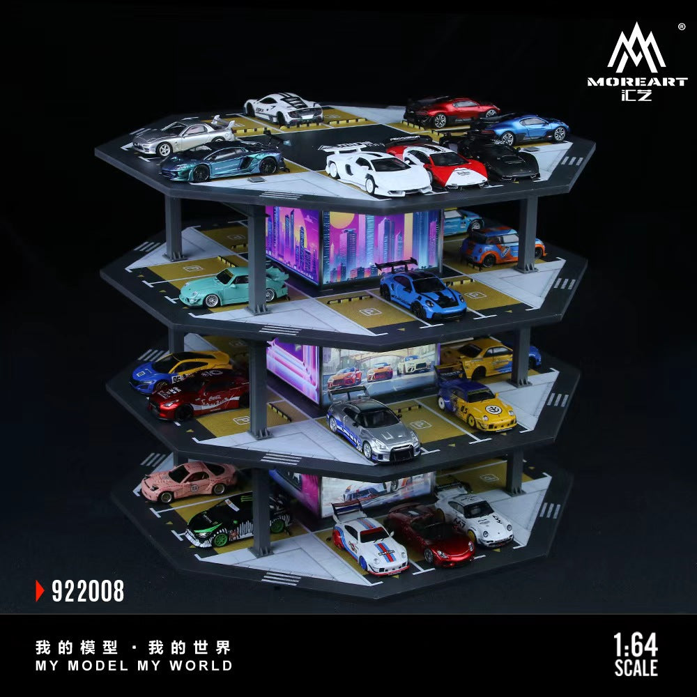 [Preorder] MoreArt 1:64 OCTAGONAL TOWER PARKING LOT 02 MODEL MO922008