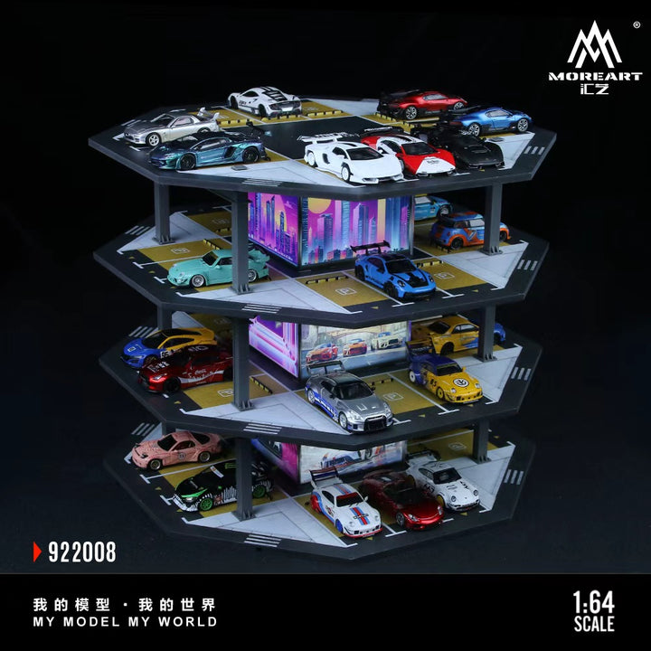 [Preorder] MoreArt 1:64 OCTAGONAL TOWER PARKING LOT 02 MODEL MO922008